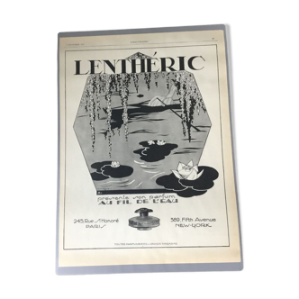 Vintage advertising to frame lentheric perfume