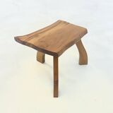 Vintage brutalist mini tree trunk side table