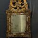 Regency mirror with parcloses in gilded carved wood 39 x 65 cm
