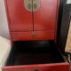 Red high cabinet Aldaba Madrid – 9 drawers and cupboard