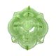 Art Deco green glass jardinière/serving dish, Stölzle Hermanova Hut, 1930