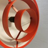 An original Jo Hammerborg for Fog & Mørup hanging lamp, model Milieu mini in deep red color