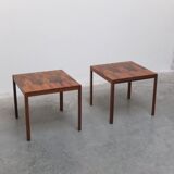 Pair of side tables in rosewood by Wilhelm Renz, 1960s