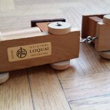 Miniature holzkuns loquai wooden train set