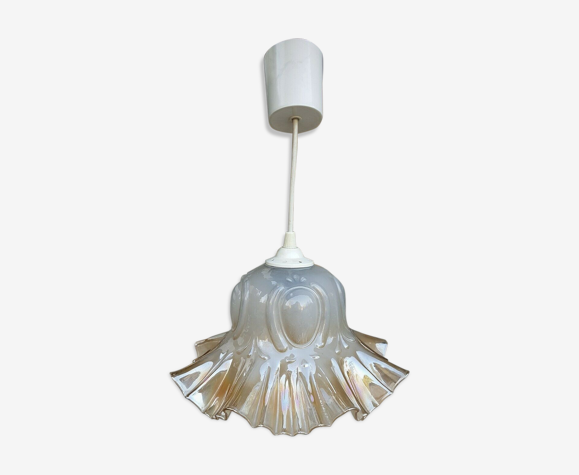 Suspension tulipe en verre