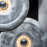 Sculptural wall lamp, Otello Ciullini - EF Viareggio, Italian, 1970s