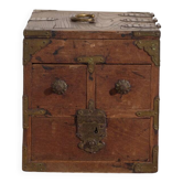 Antique Japanese box with drawers and hinged lid – Early Showa period (c. 1928)
