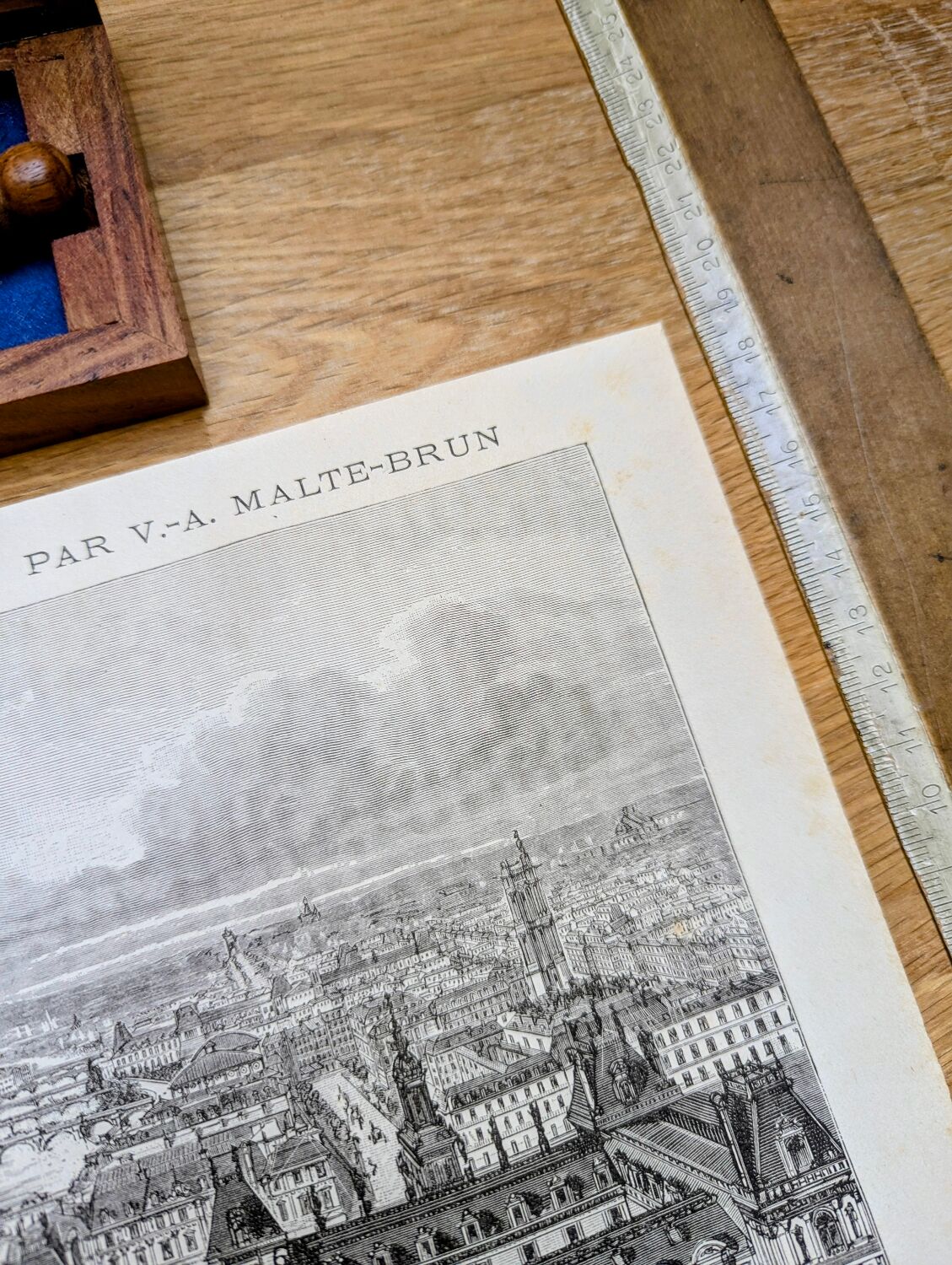 Paris, printed illustration from 1883.