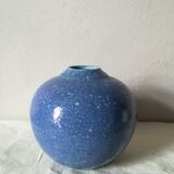 Blue ball vase