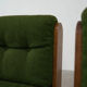 Ensemble de 2 fauteuils lounge verts français