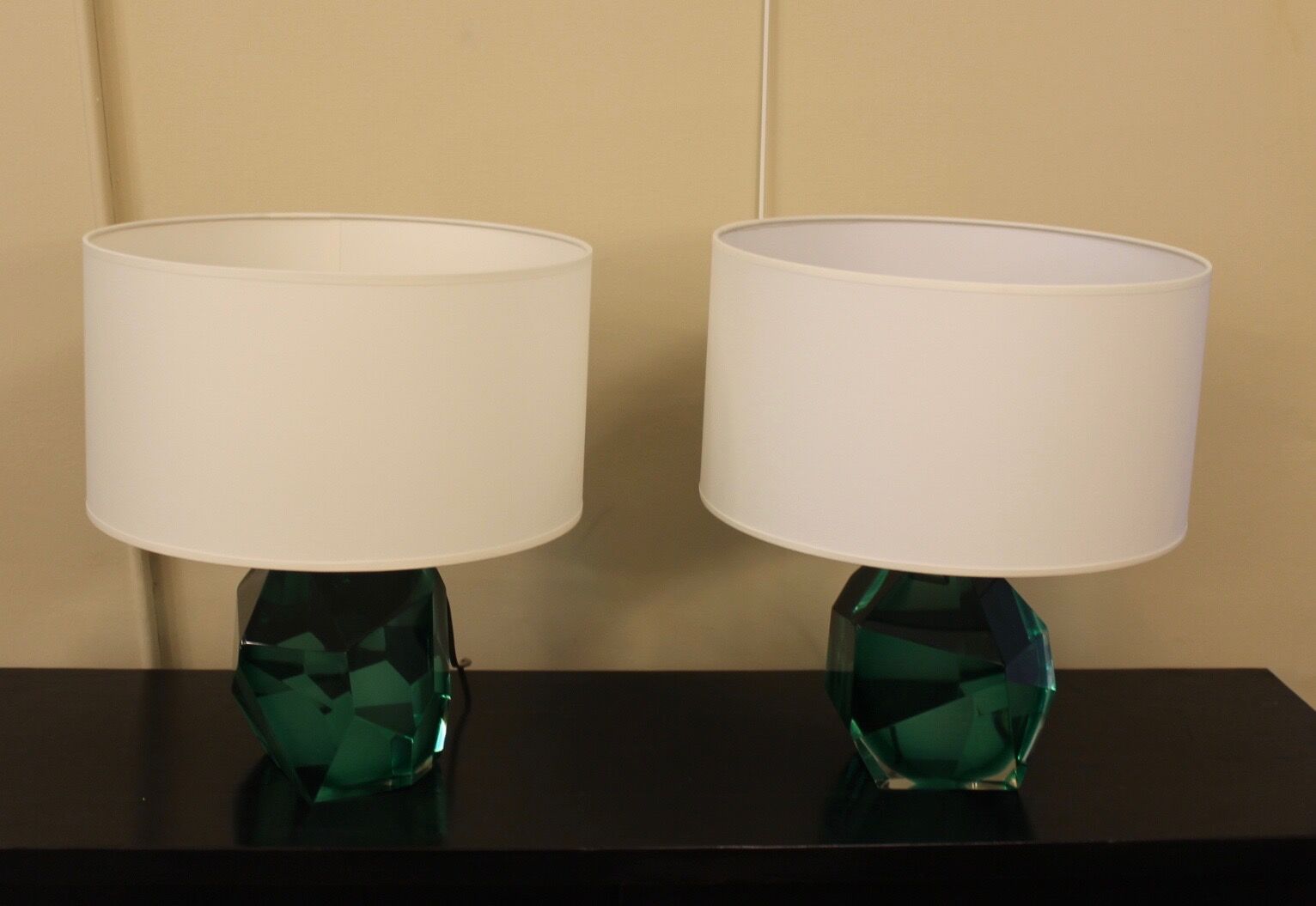 Pair of murano lamps, XX th