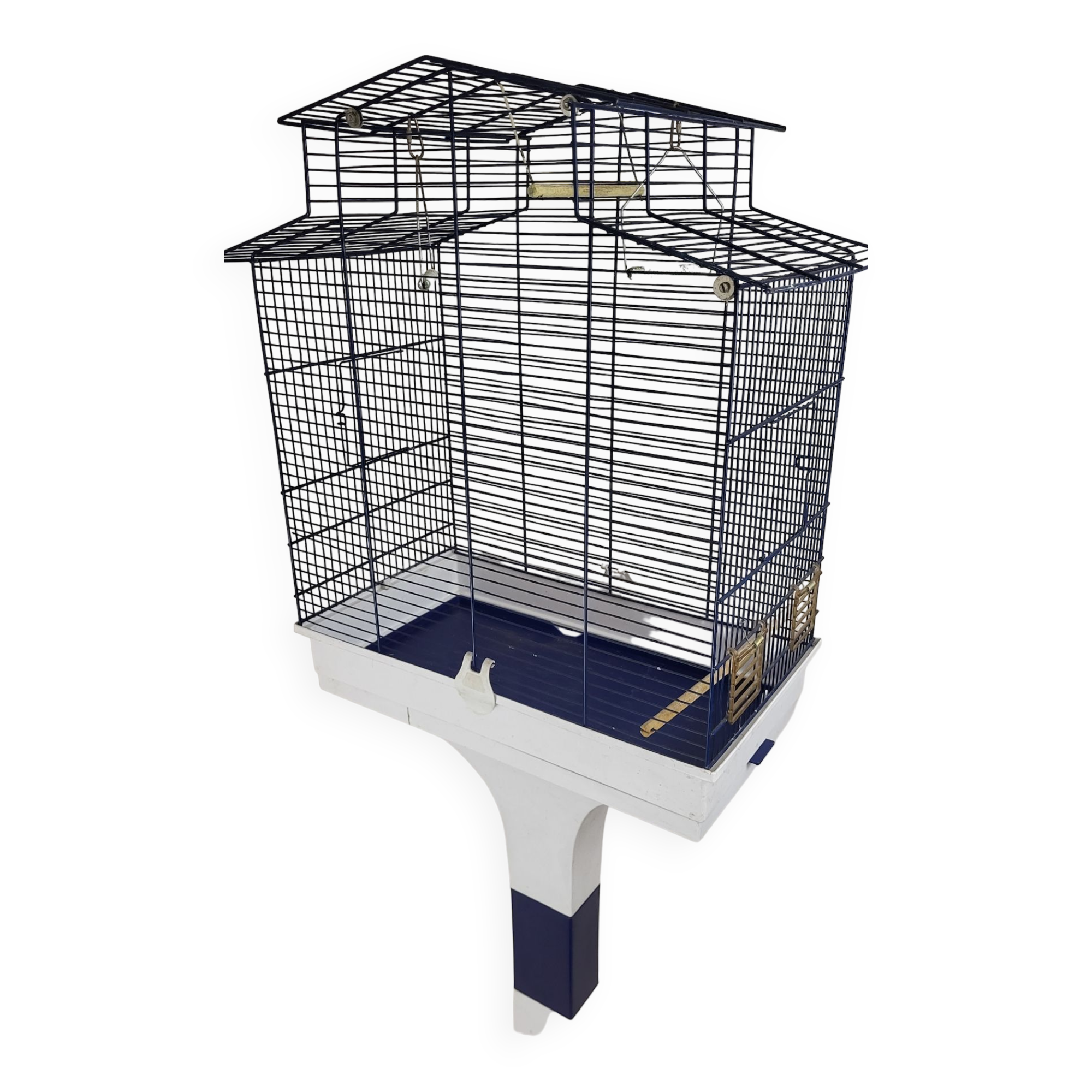 Vintage freestanding birdcage