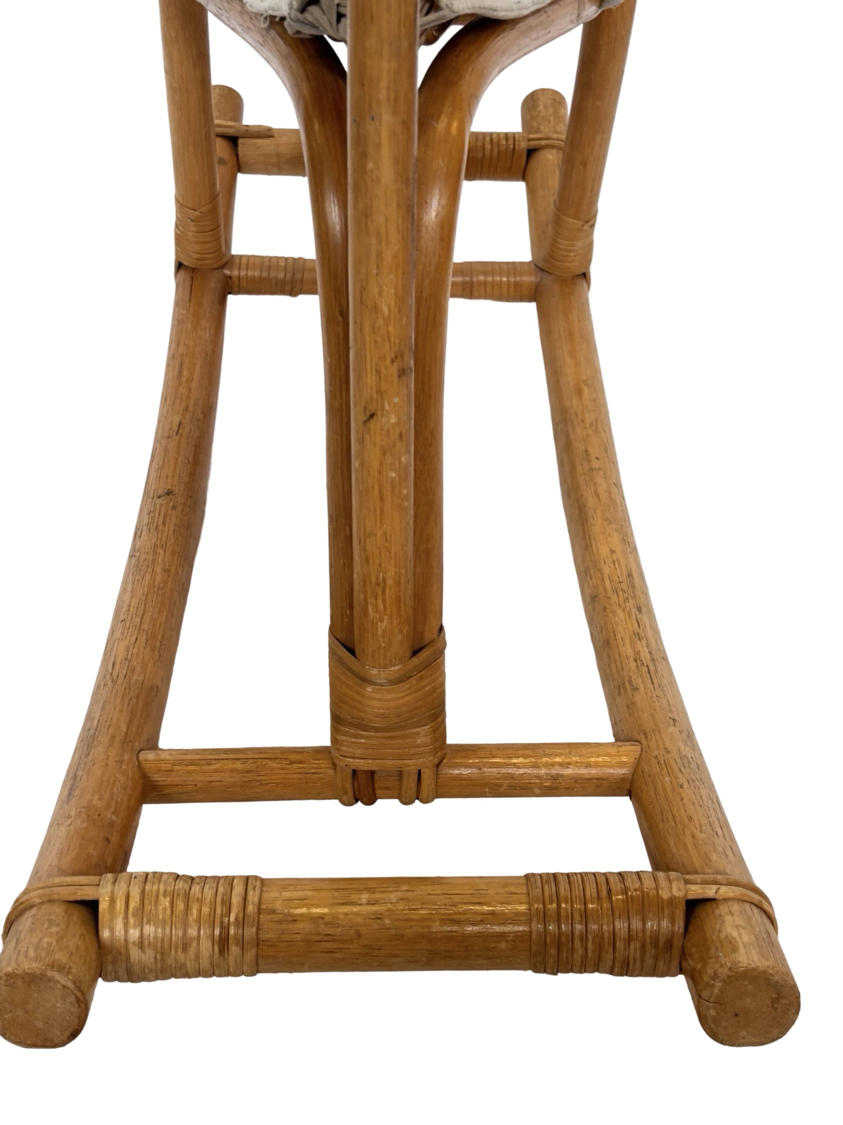 Vintage rattan rocking horse for a 1960s nursery design