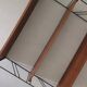 Scandinavian tomado wire wall shelf in teak, 1970