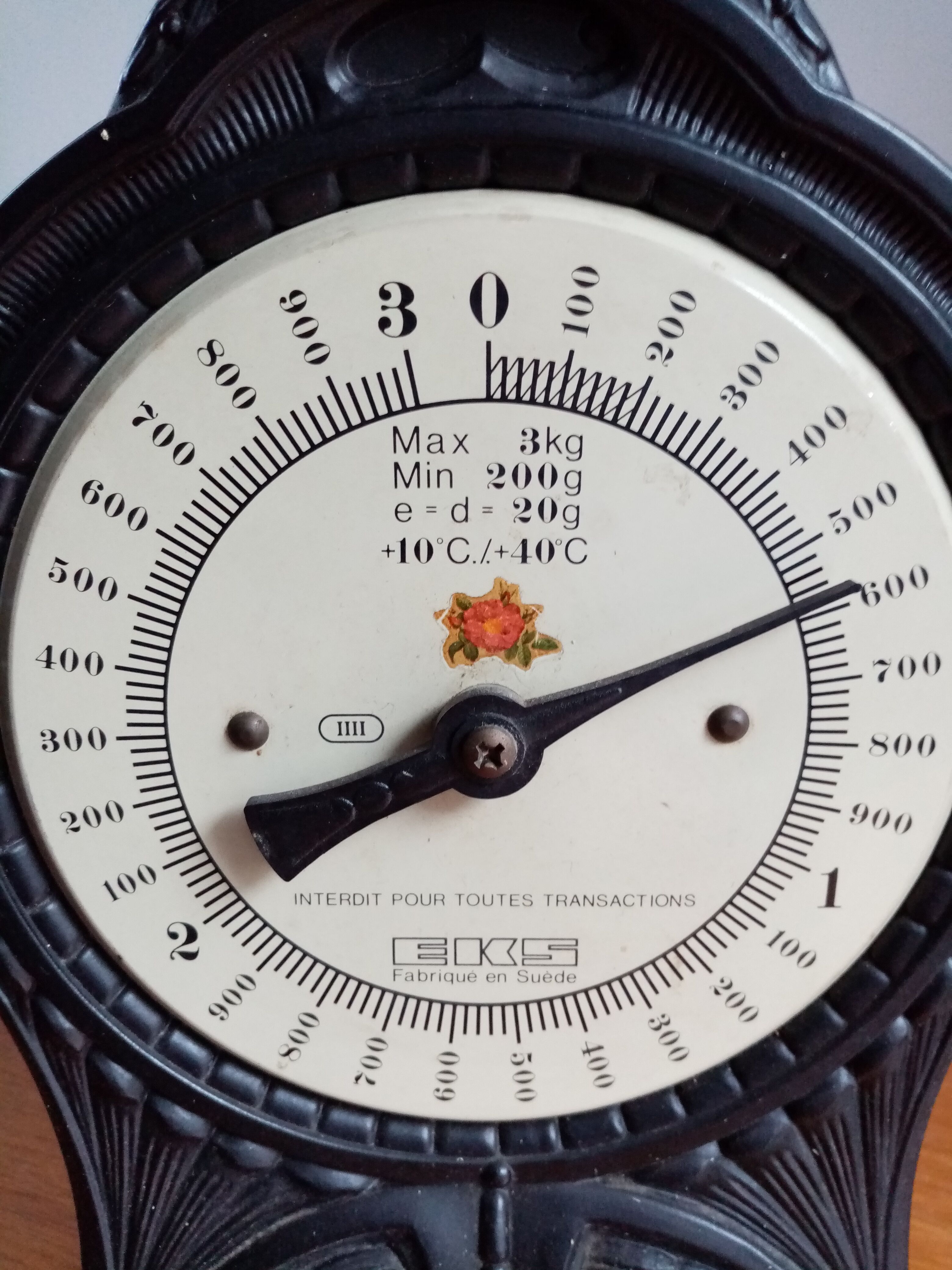 Vintage EKS cast iron scale
