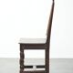 French antique Lorraine chair made of oak from the 18th century