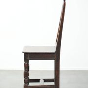 French antique Lorraine chair made of oak from the 18th century