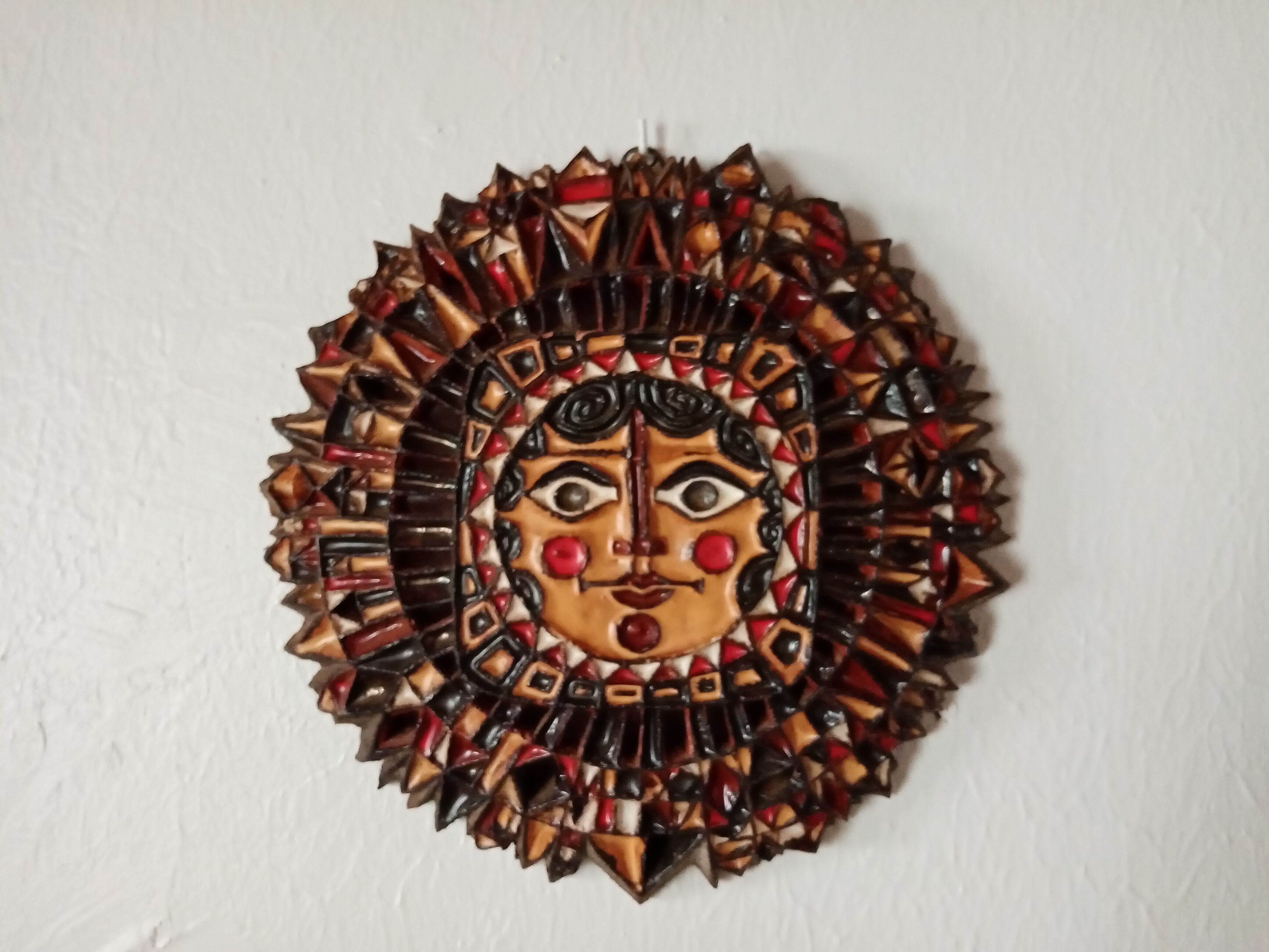 Ceramic sun by Roland Zobel Les Cyclades Anduze