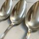 6 silver-plated floral spoons