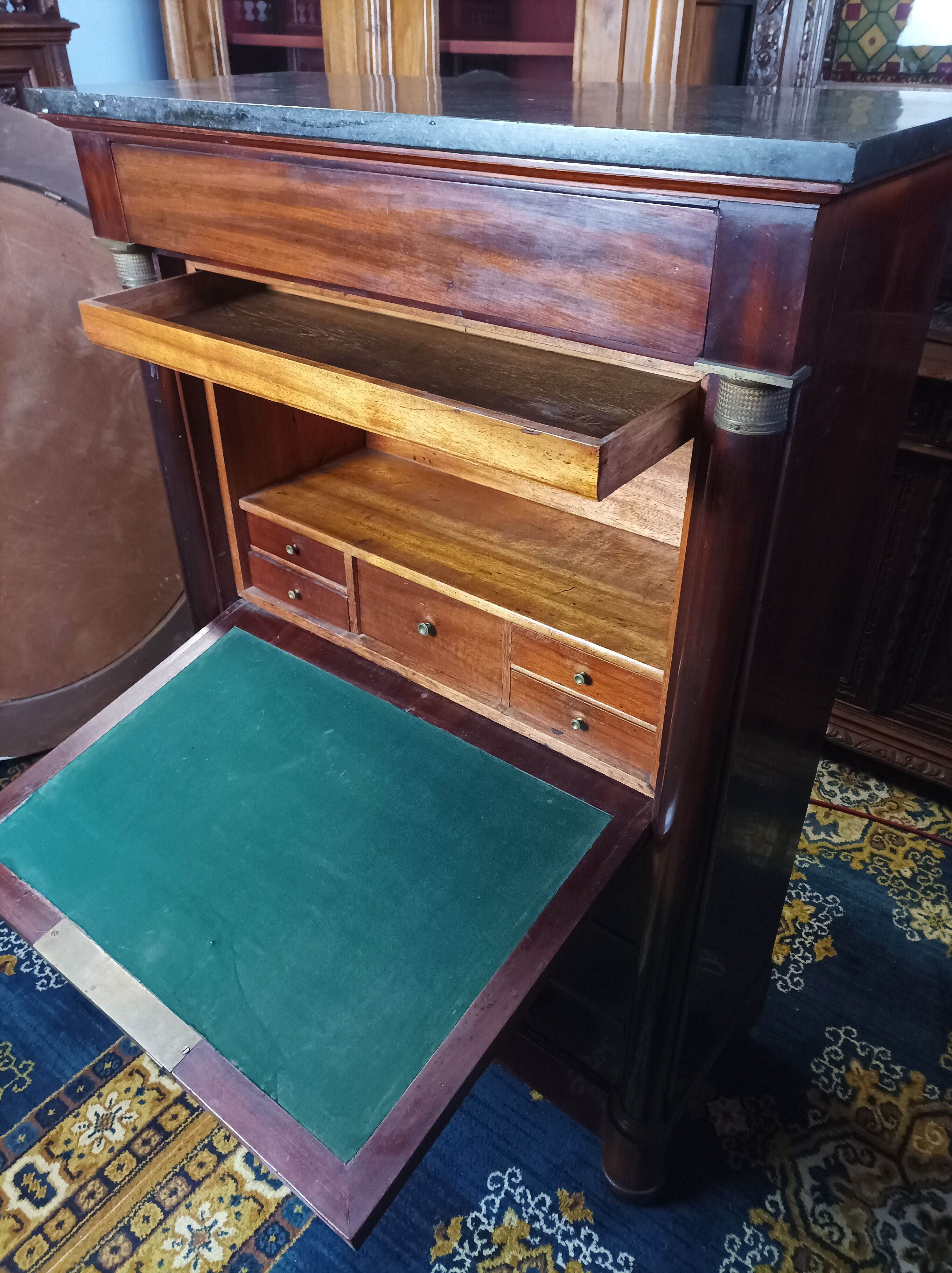 Secretaire Empire en acajou