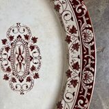 Jules Vieillard oval dish - Bordeaux in iron earth, "Louis XV" service