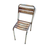 Chair in steel with an original patina
