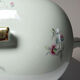 Art Deco style soup tureen with floral decoration, vintage celadon porcelain from Limoges, France.
