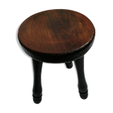 Small wooden round stool