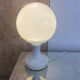 Vintage white opaline globe bedside lamp
