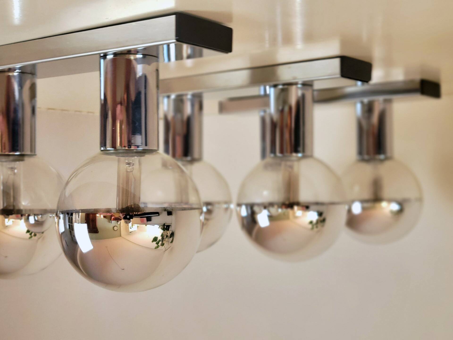 Set of 3 Space Age wall lamps by Motoko Ishii for Staff Leuchten