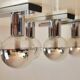 Set of 3 Space Age wall lamps by Motoko Ishii for Staff Leuchten