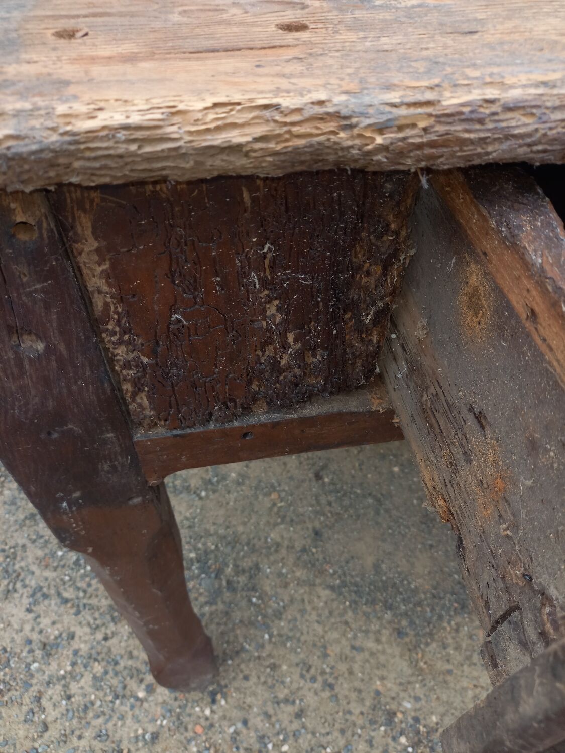 Very old office table