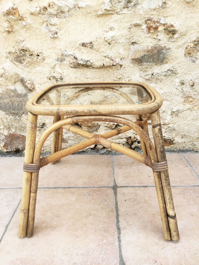 Ikea rattan table, 1960