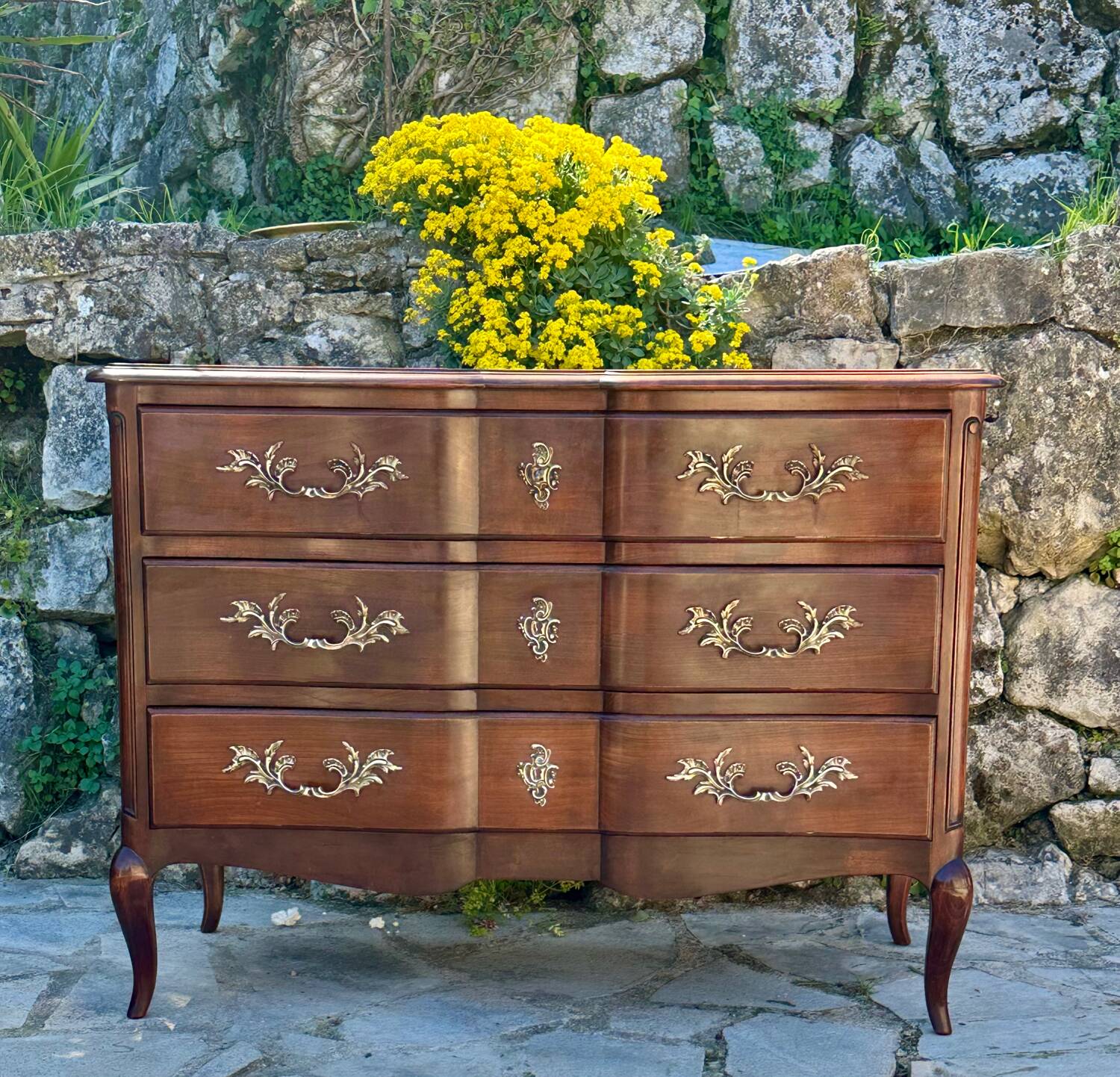 Commode en Acajou de style Louis XV Époque XX eme siècle