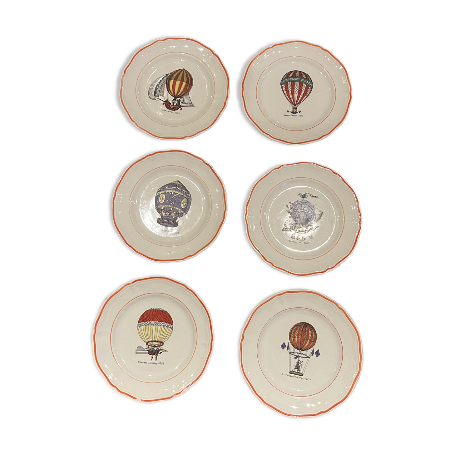 hot air balloon plates