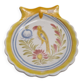 Plate scallop shell Hb Henriot Quimper