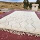 Beni Ouarain rug 300x200 cm – Natural cream wool – Diamond pattern in tone