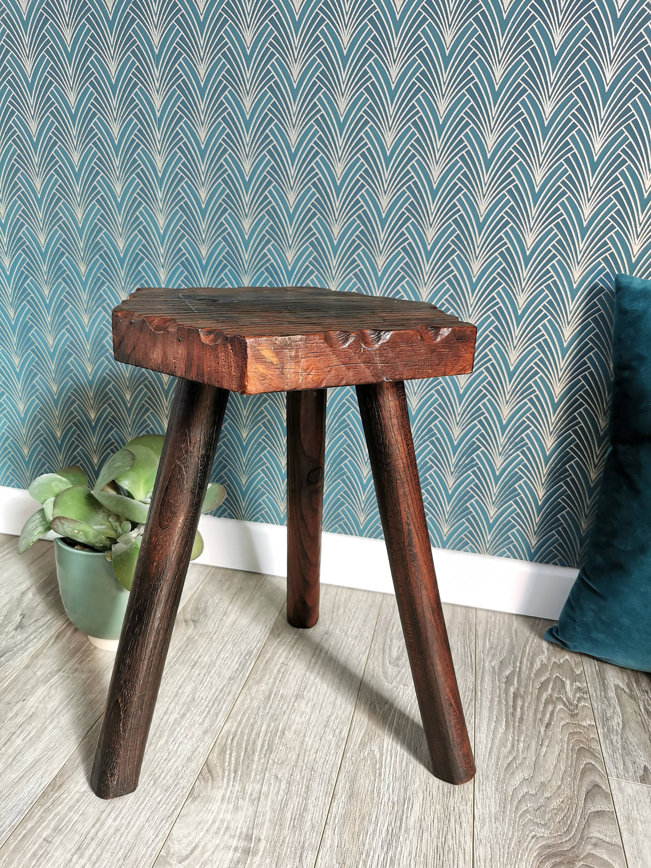 Vintage tripod stool