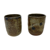 Set of 2 sandstone coffee cups