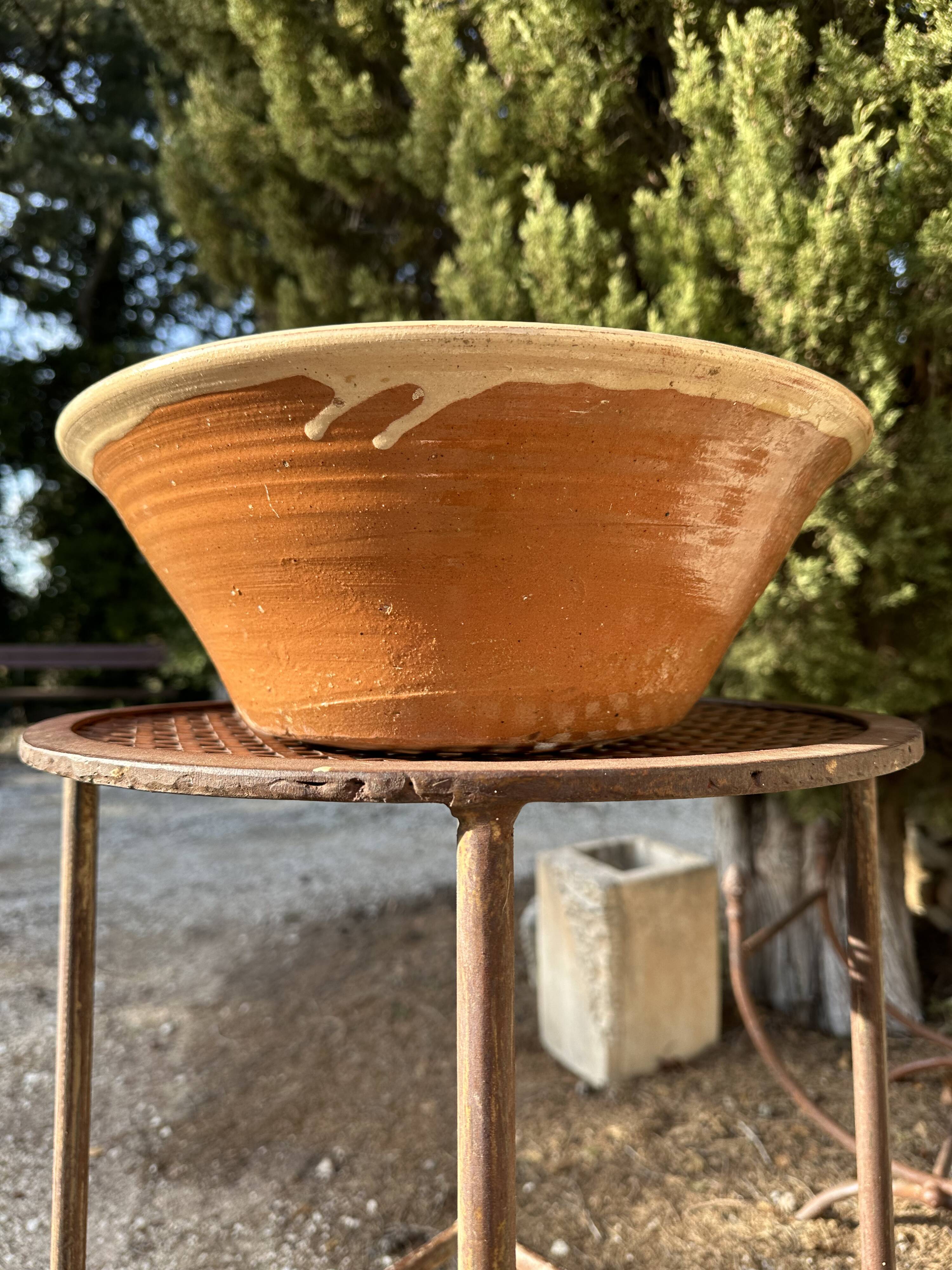 Ancient 19th-century terracotta plate