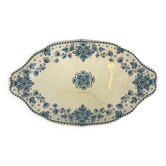 Plate model "Estrées", by U&C Sarreguemines, blue, 1900