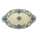 Plate model "Estrées", by U&C Sarreguemines, blue, 1900
