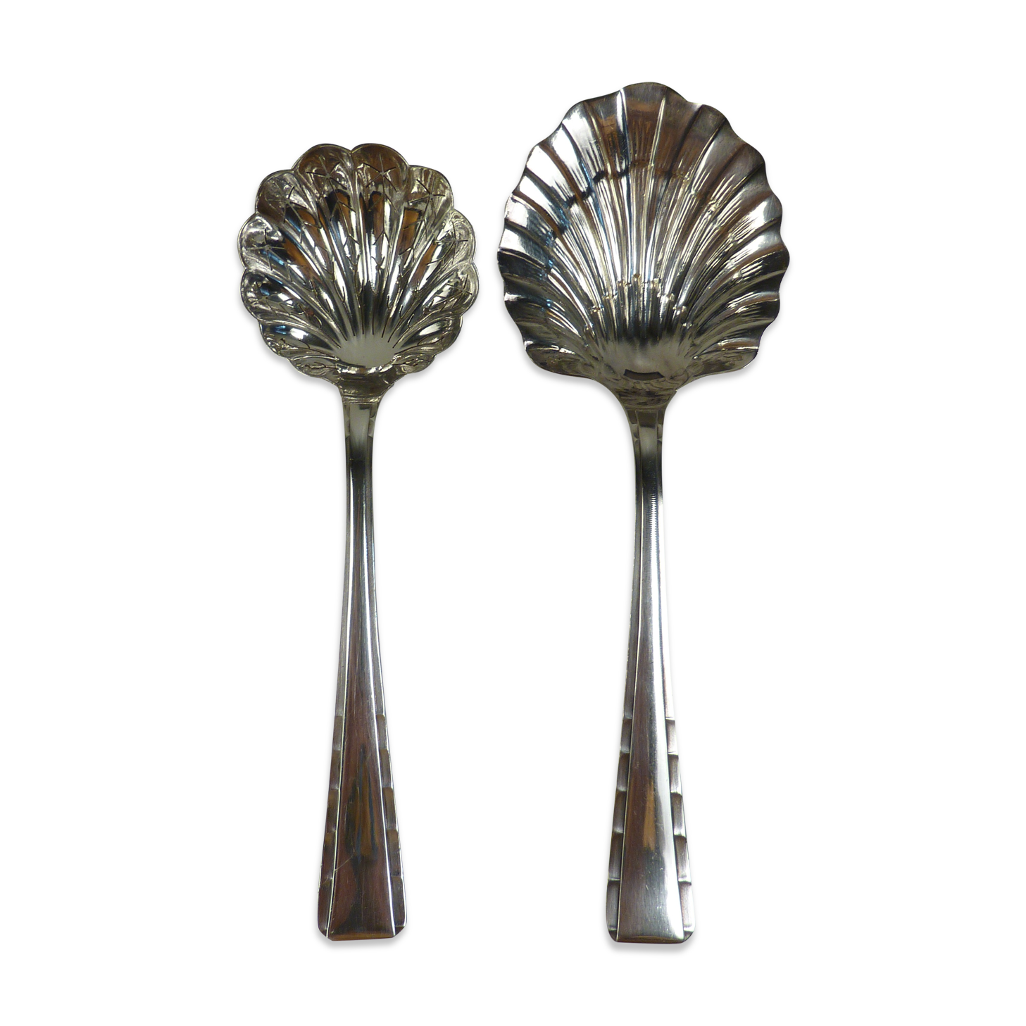 Dessert cutlery in silver metal of the brand Ercuis