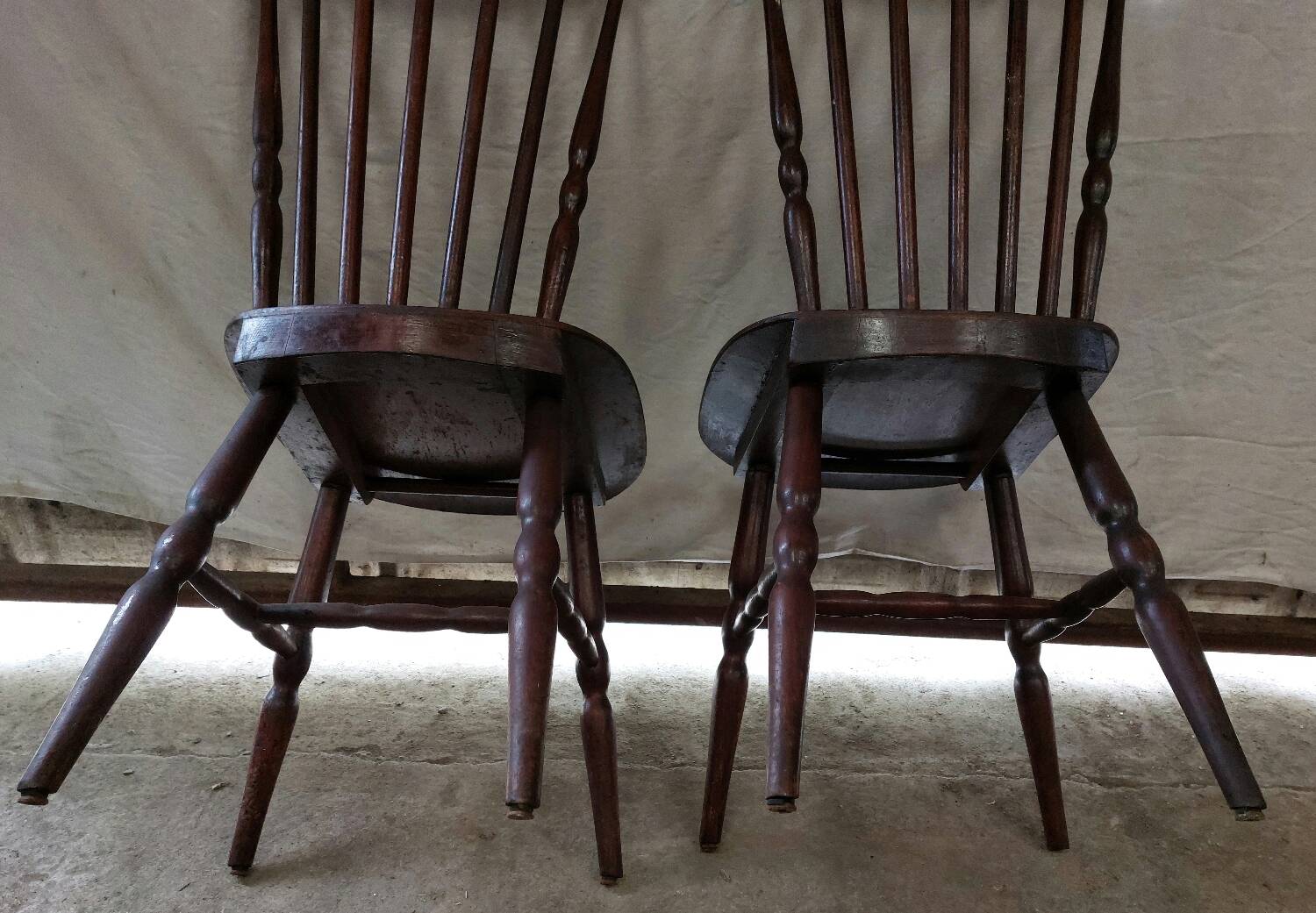 Pair of vintage bistro chairs