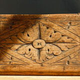 Carved oak footrest