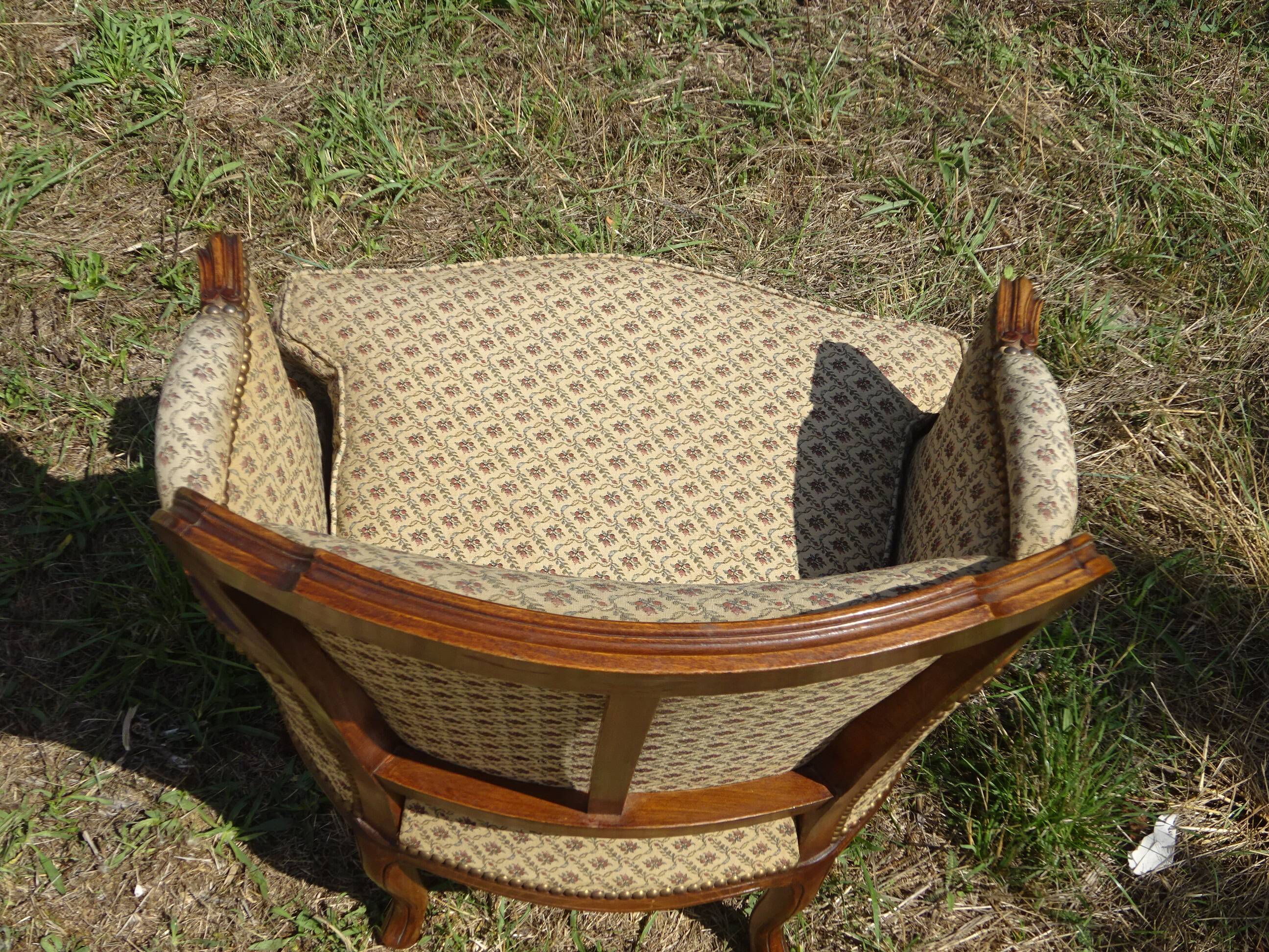 Bergère armchairs, 1950s, set of 2