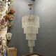 Extra Large Murano Glass Rod Chandelier, Italy, 1970s