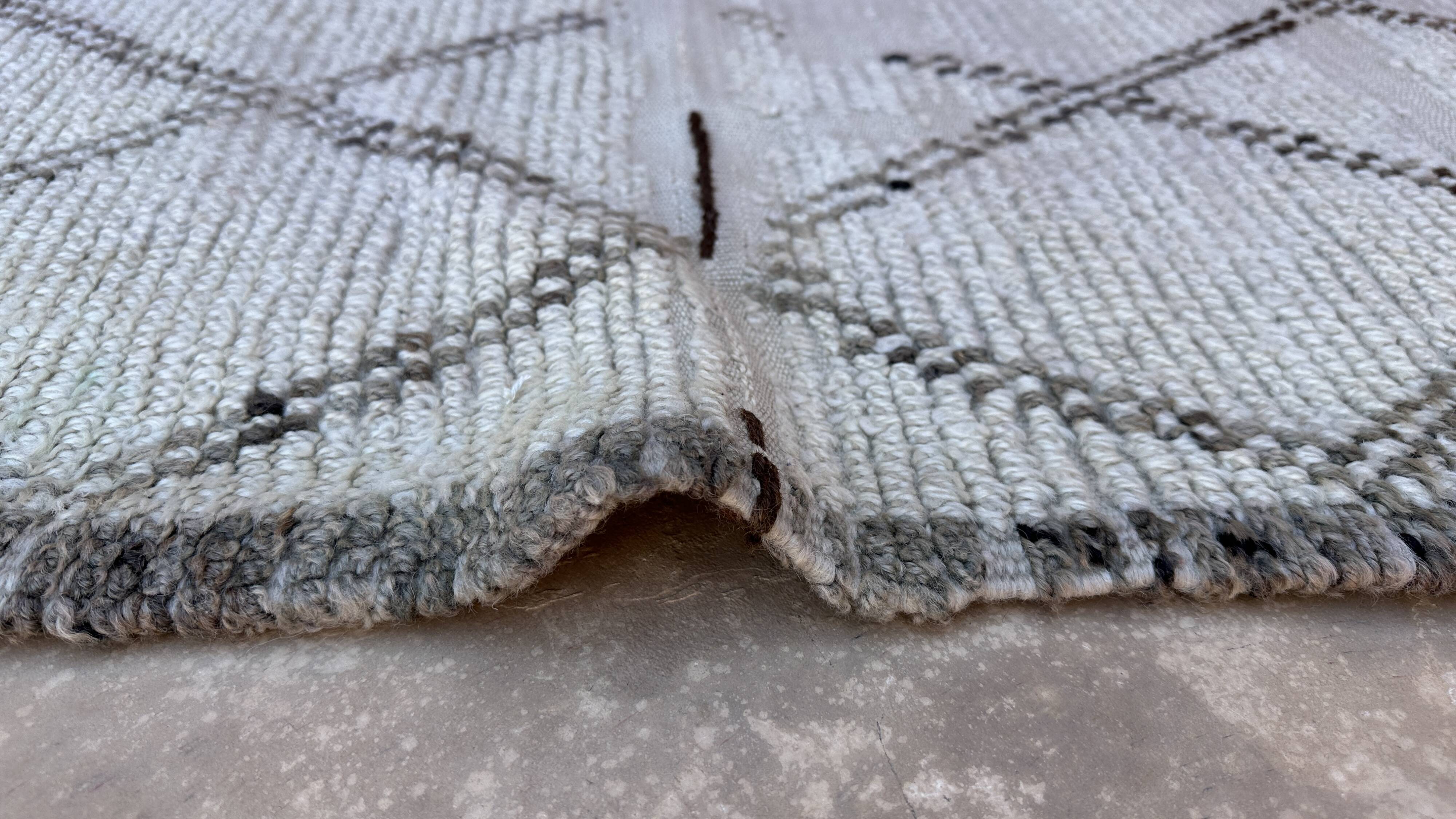 Moroccan rug Ben Ouarain beige - 165 x 338 cm