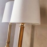 Paire de lampes classiques en bronze