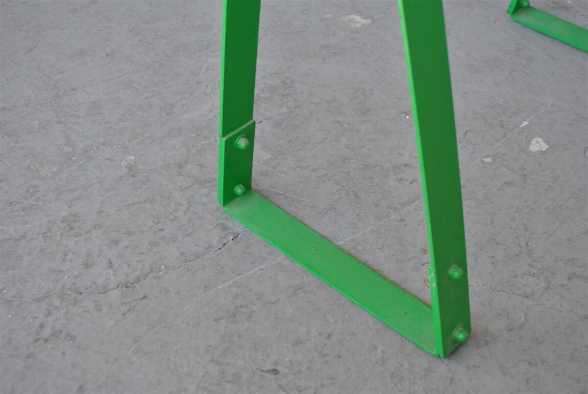 Green office in tripods of 1980s lacquered with black velvet Chair